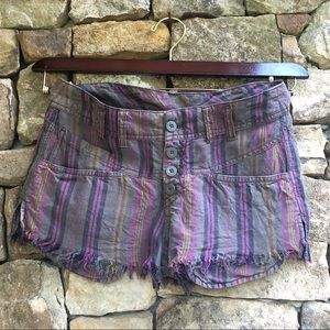 Free People Striped Boho (short) shorts